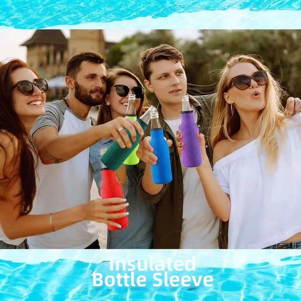 Neoprene Insulated Cup Cover 12oz Anti-Slip Water Bottle Insulated Bag Portable Scratch-resistant Vacuum Cup Sleeve