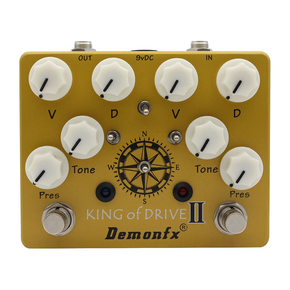 

New Demonfx Upgrade Version King Of Drive II High quality Guitar Effect Pedal Dual Overdrive Distortion Boost With True Bypass