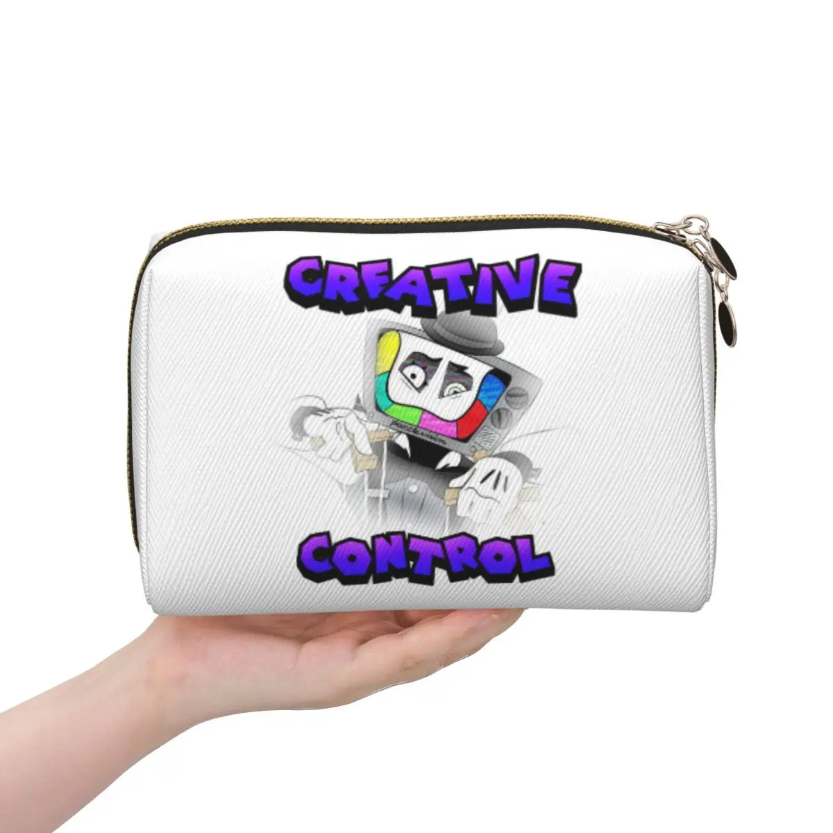 Creative Control (Mr. Puzzles) (Transparent Version) Women Cosmetic Bags Travel Makeup Organizer Pouch Toiletry Storage