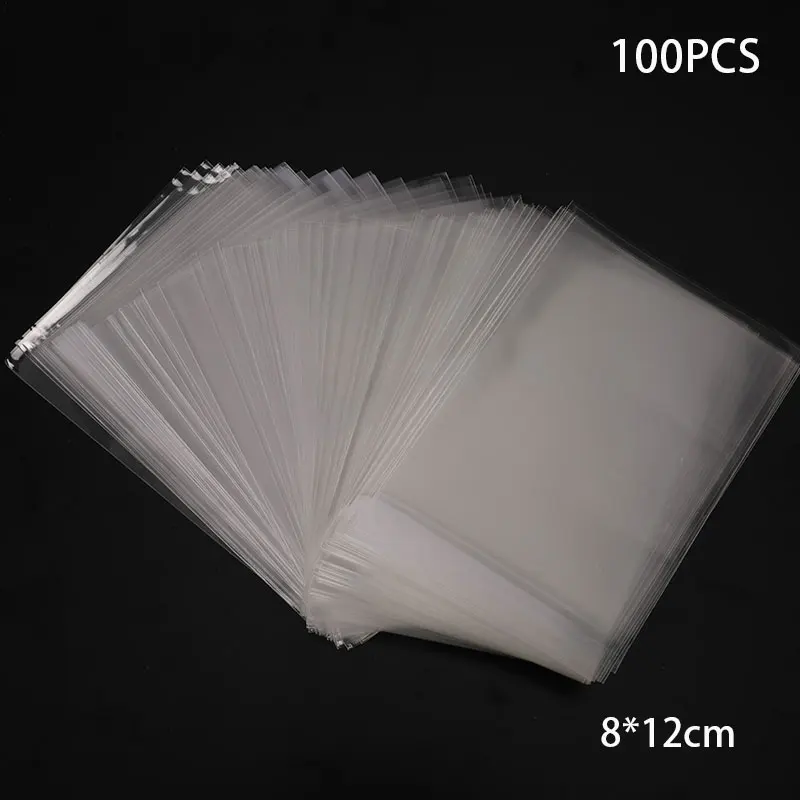 100pcs Card Sleeves Magic Board Game Tarot Three Kingdoms Board Game Poker Cover Transparent Plastic Self Sealing Bags