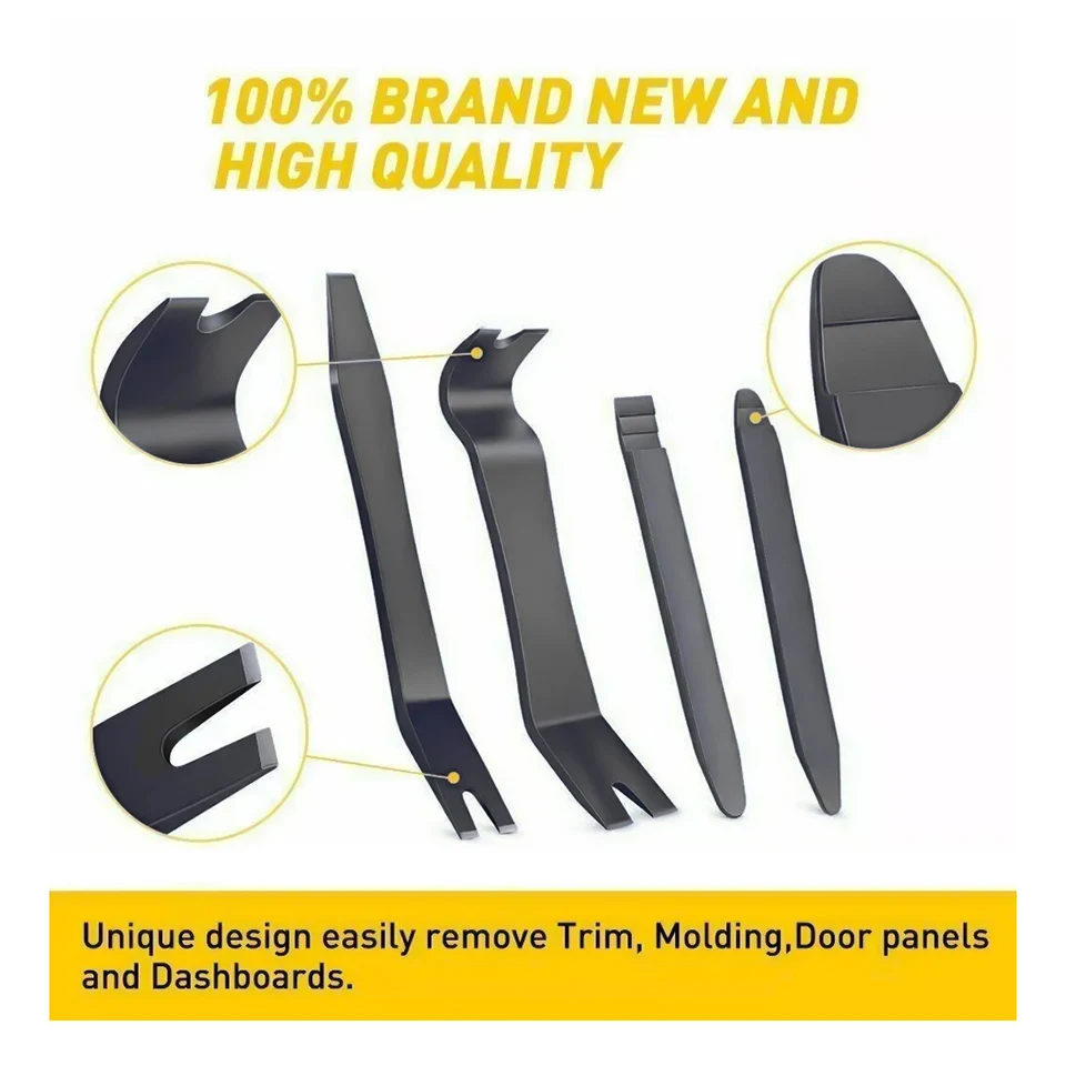 5 قطعة راديو السيارة البلاستيكية ستيريو أداة إزالة الصواميل مشغل وسائط متعددة لوحة الكسوة داش تفكيك عدة السيارات الصوت المثبت حدق تجديد مجموعة #6