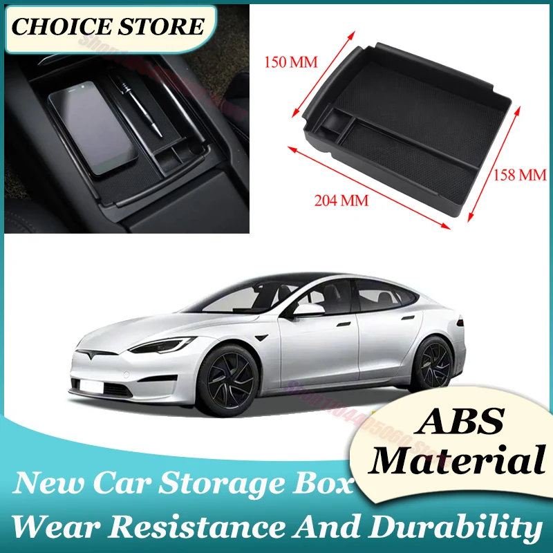 For Tesla Model X 2016 -2020 for Tesla Model S 2016 -2020 Car Interior Accessories Cup Holder Armrest Storage Box Stowing Tidyin