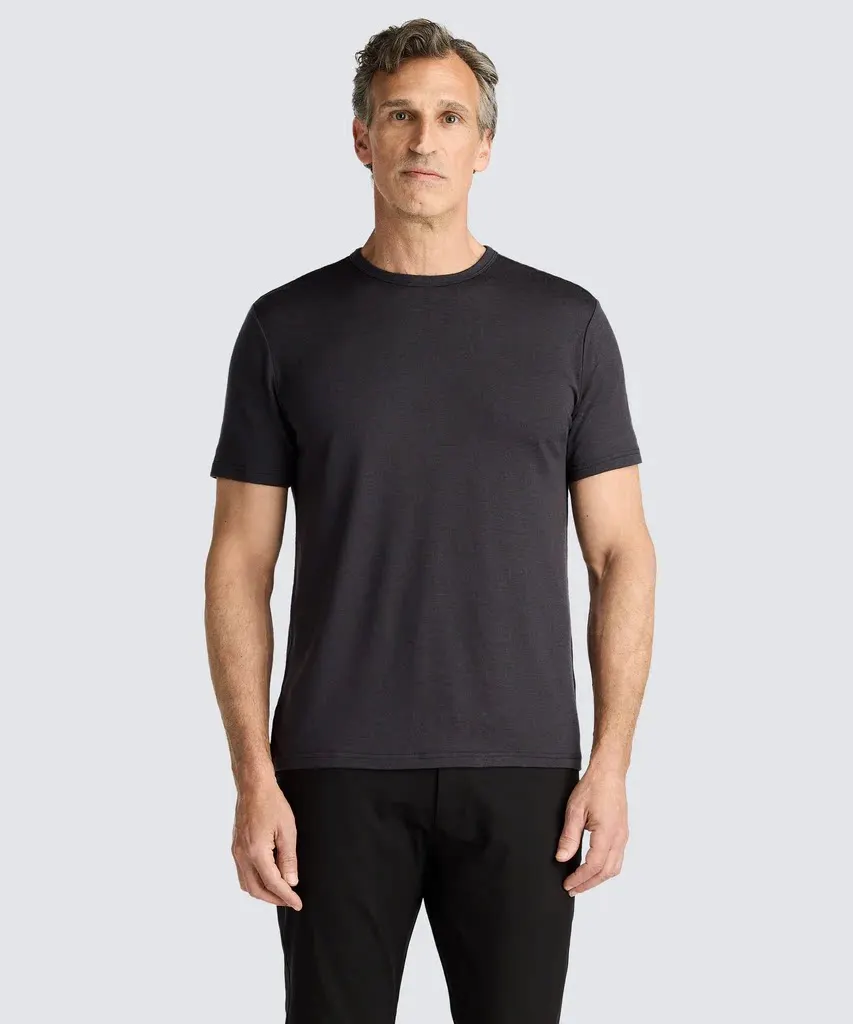 Men's Merino Wool Base Layer Tee T-Shirt 150GSM Lightweight Wicking Breathable Quick Dry Anti-Odor Outdoor Activity Wear
