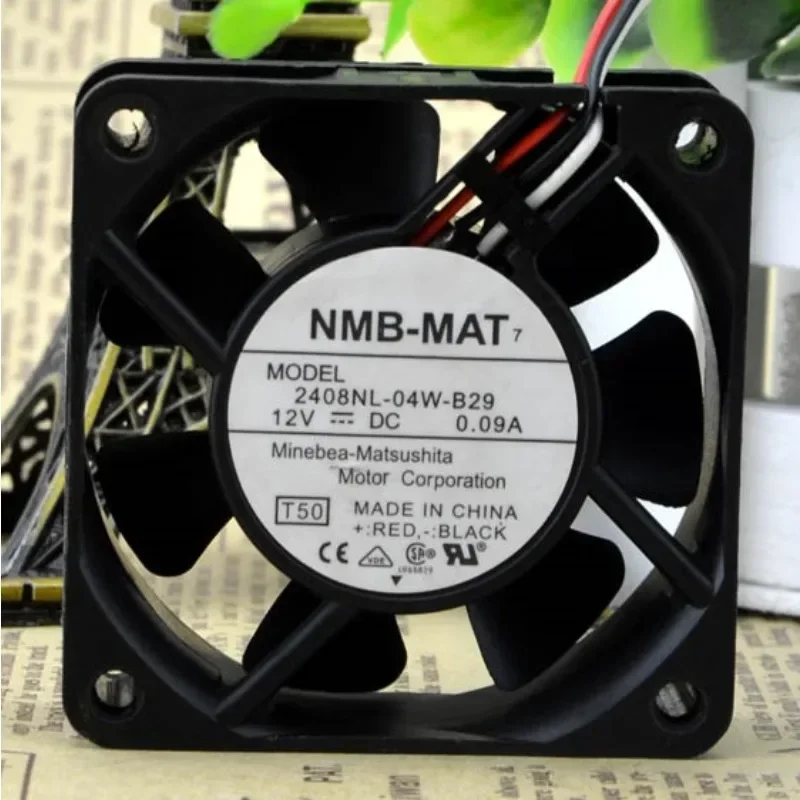 Nuova ventola di raffreddamento per NMB-MAT 2408NL-04W-B29 12V 0.09A 6CM Ventola a 3 fili 6020 60*60*20mm