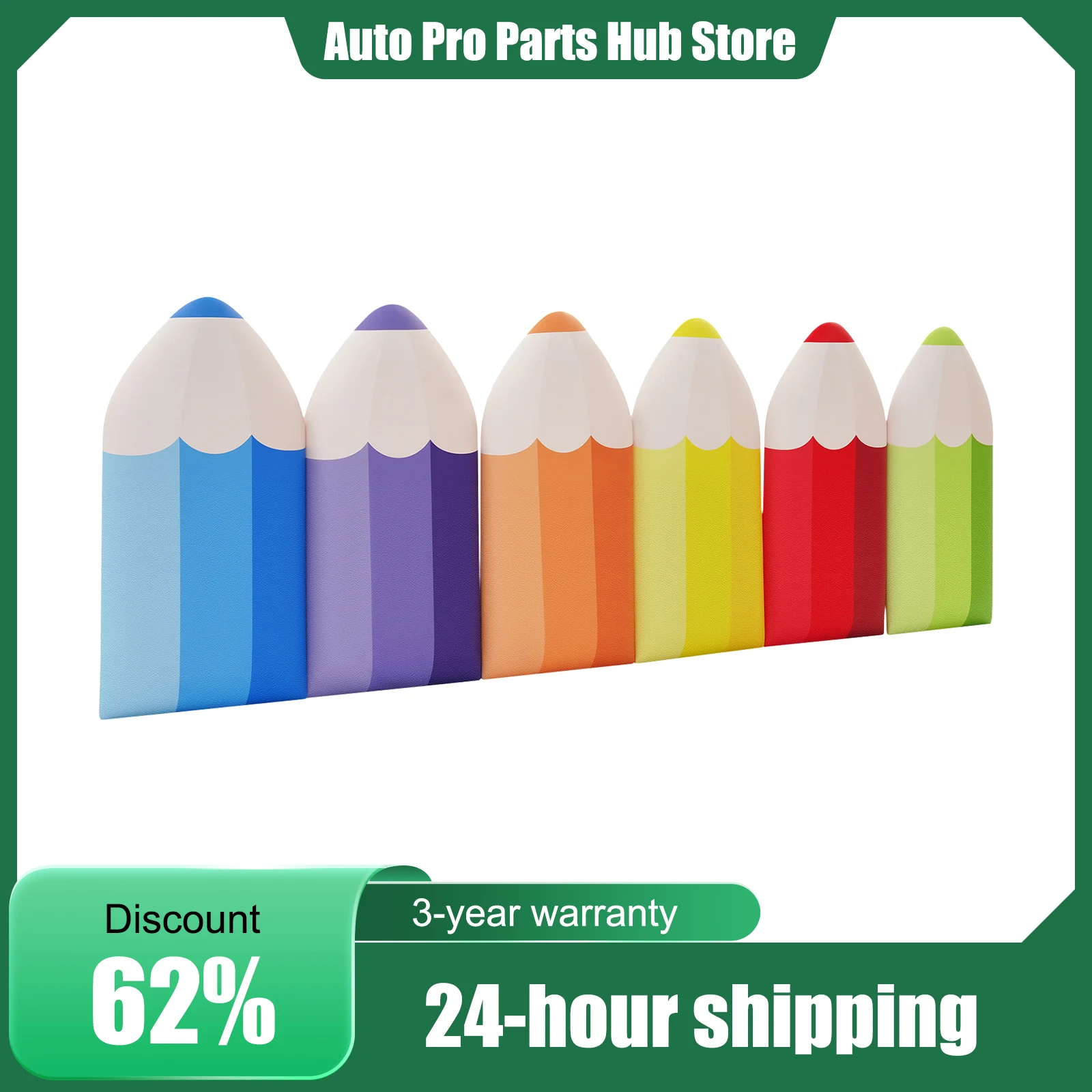 

Anti-Collision 3D Wall Panels 6pcs Set, Wall Padding for Kids, 3CM Thick Soft Foam Bumper with PU Leather for Baby Nursery