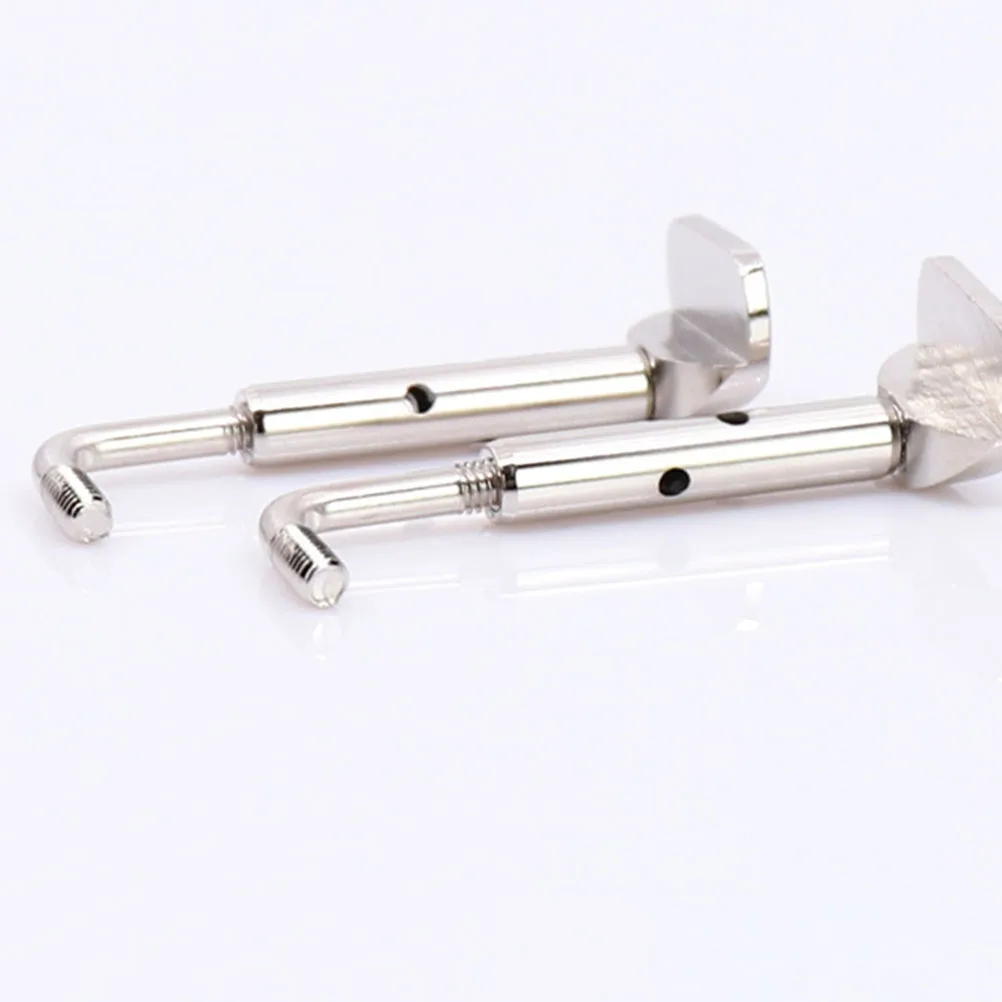 

2 Pcs Chin Rest Screw Viola Chinrest for Violin Alloy Parts Screws Zinc Accessories