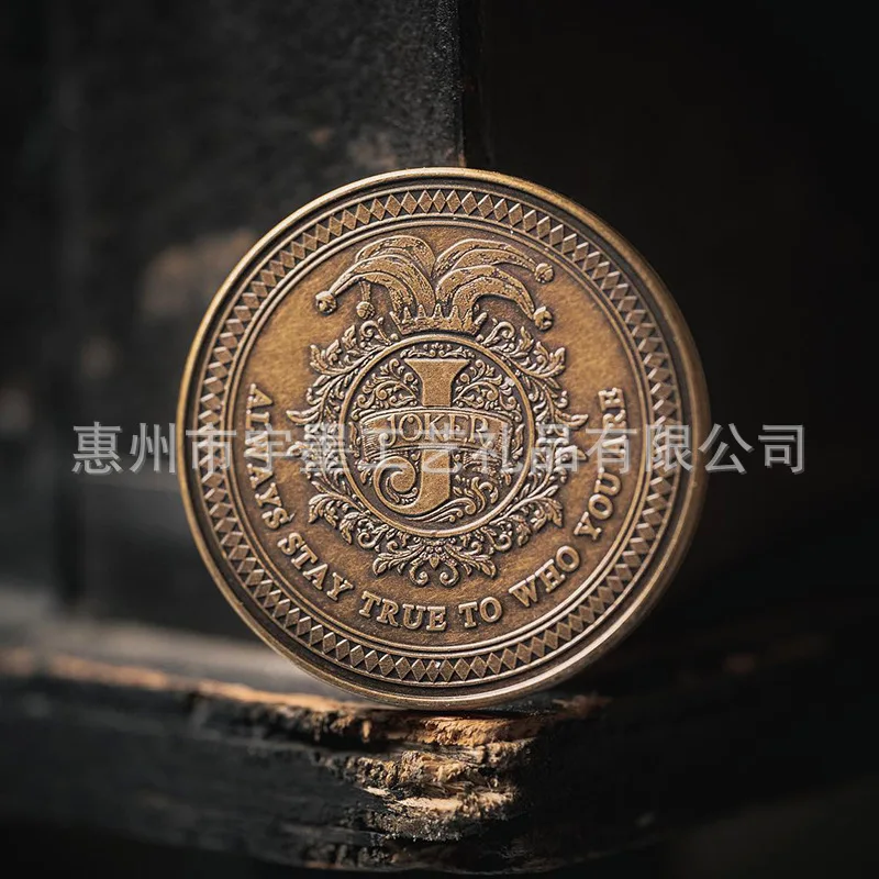 Customized. Metal Commemorative Coin-Border Coin Custom Electroplating Vintage Pattern Zinc Alloy Paint Wholes