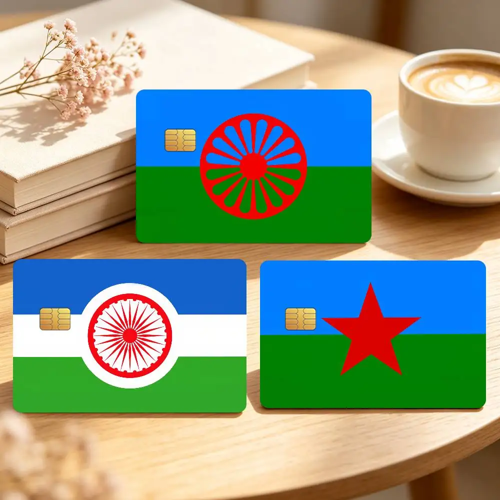Gypsy Romani Peoples Credit Card Sticker Waterproof Anti-Scratch 4PCS Bank Debit Traffic Cover Decoration