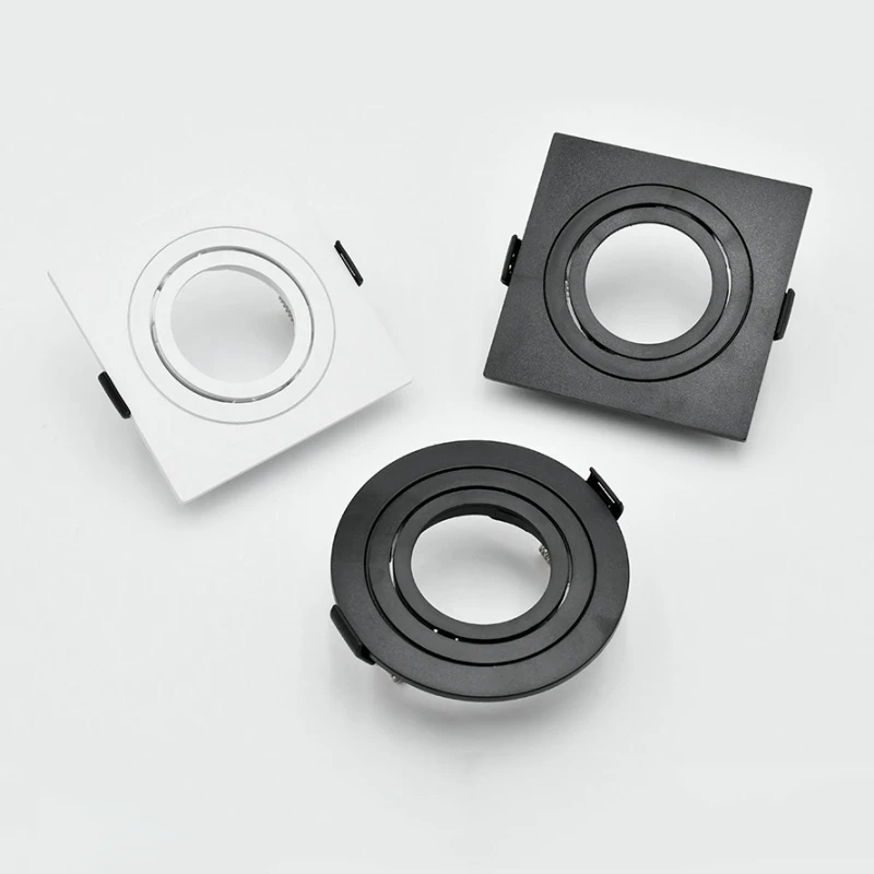 Immagine 6: Staffa montata da incasso a LED in plastica GU10/MR16 Supporto base per lampadina Accessori per telaio per faretto a soffitto sostituibile per interni