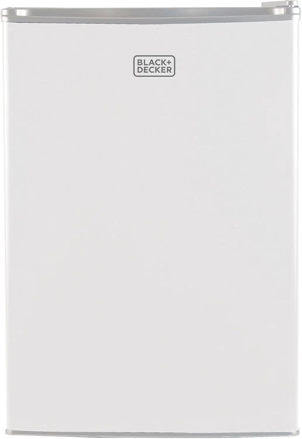 BLACK+DECKER BCRK25W Compact Refrigerator Energy Star Single Door Mini Fridge with Freezer, 2.5 Cubic Ft., White