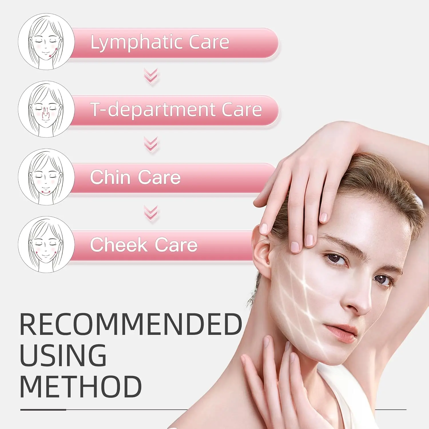 EMS Facial Massager Vibration V Line Face Lifting Skin Tightening Massage Roller Microcurrent Double Chin Reducer Beauty Device