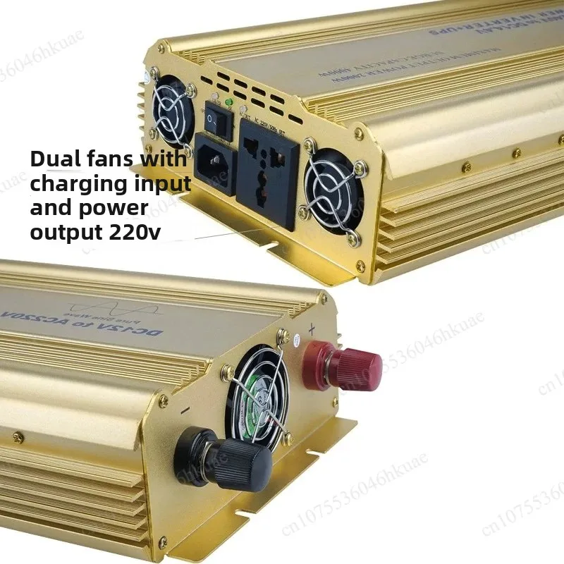 12V To 220V Car Power Inverter With Connection Cable Vehicle Charger Adapter For Mobile Electronic Devices
