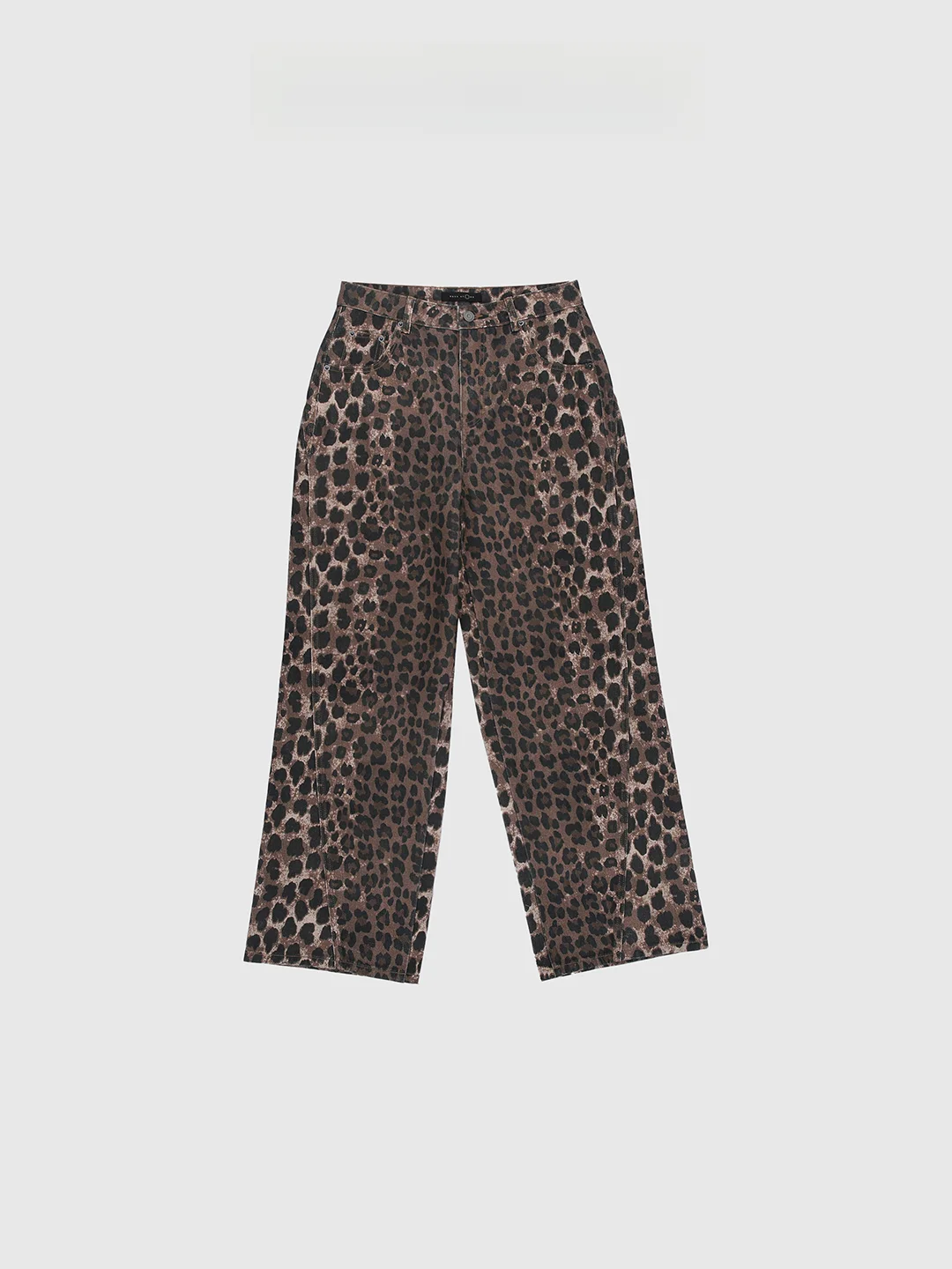 

Широкие джинсы Baatone с леопардовым принтом, повседневные женские джинсы BGS2DI05CC, без эластана, для зимы