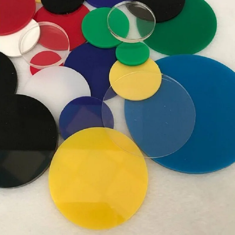 Small Size Round Opaque Colorful Acrylic Disc Plexiglass Board For Signs,DIY Crafts,Advertising,Decoration 2mm Thickness