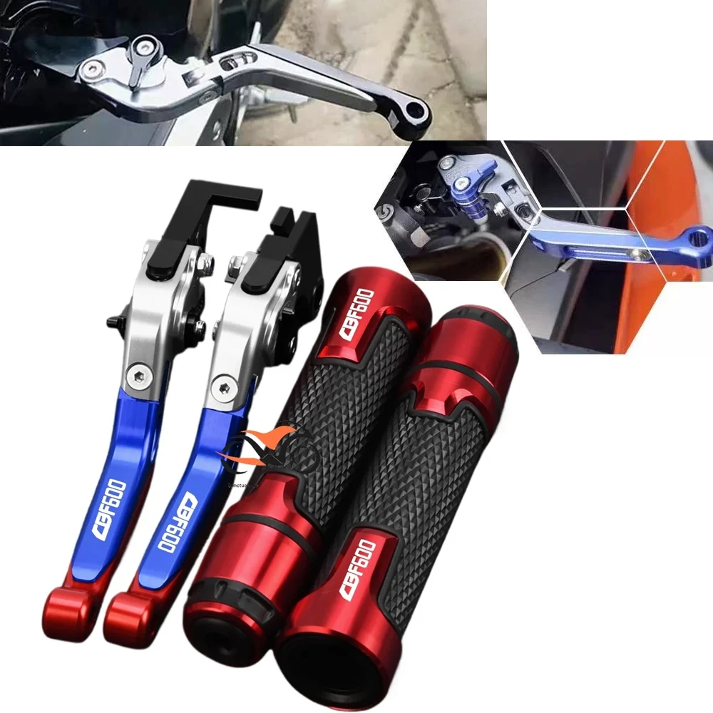 

For Honda CBF600 CBF cbf 600 2006 2007 2008 2009 2010 2012 2011 2013 Motorcycle Adjustable CNC Brake Clutch Lever Handbar Grips