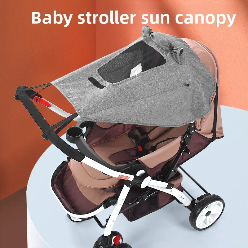 Babyfond High Landscape Two-way Stroller Awning Accessories Blackout UV Protection Sun Protection Cover Rain Awl