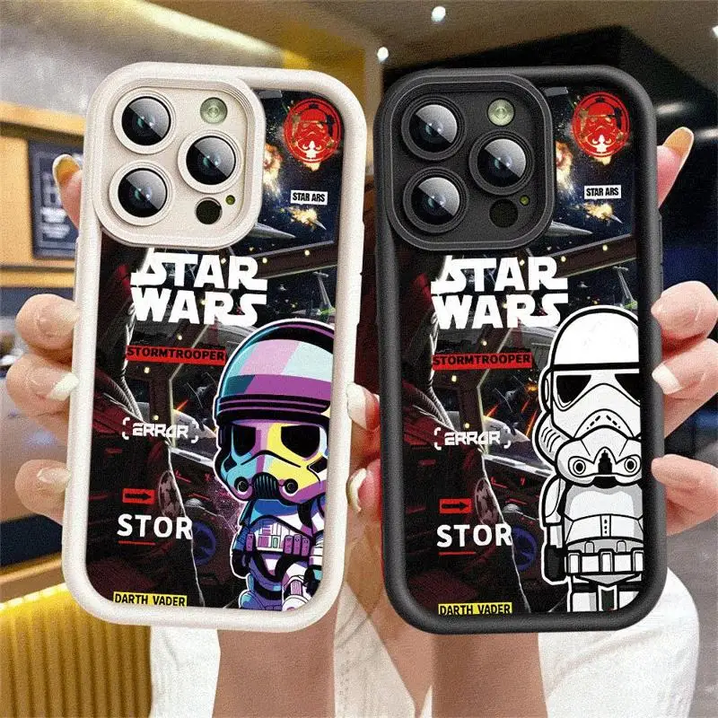 StarWars Case For Apple iPhone 15 11 13 14 Pro Max 12 Silicone 15 Plus 11Pro Soft Phone Cover