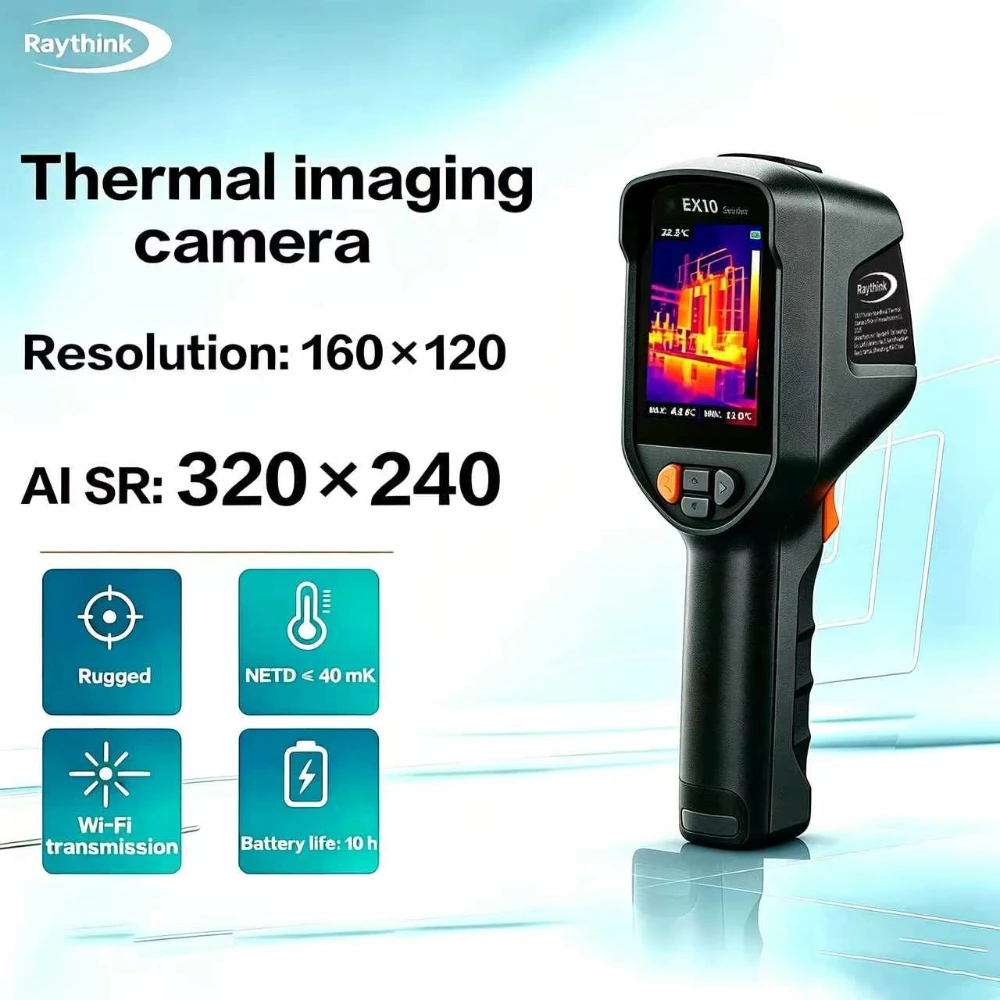 Handheld Infrared Thermal Imaging Dual Beam Super-resolution 320 * 240 Thermal Imager -20 ℃~550 ℃ Electrical Fault Detection