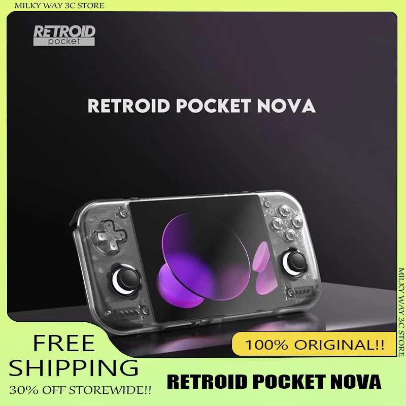 Retroid Pocket Nova Handheld Game Console 4.5″ 4:3 Oled Full Screen High Performance Android Retro Portable Game Console Presale