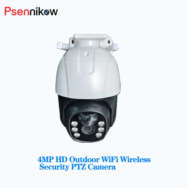 4MP HD Outdoor WiFi Wireless Security PTZ Camera Solar Powered IP Surveillance With Built In Battery Long Standby Camera