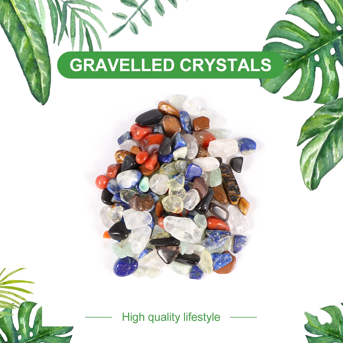 

2 Pack Crystal Gravel Aquarium Rock Sand for Fish Decor Decorative Stones Tank Pebbles