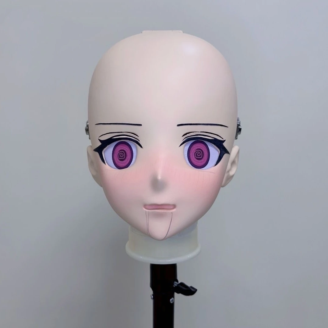 

Customize Character Boy/Bily Kigurumi Half Head with Lock Anime Cosplay Kigurumi Mask COS Headgear