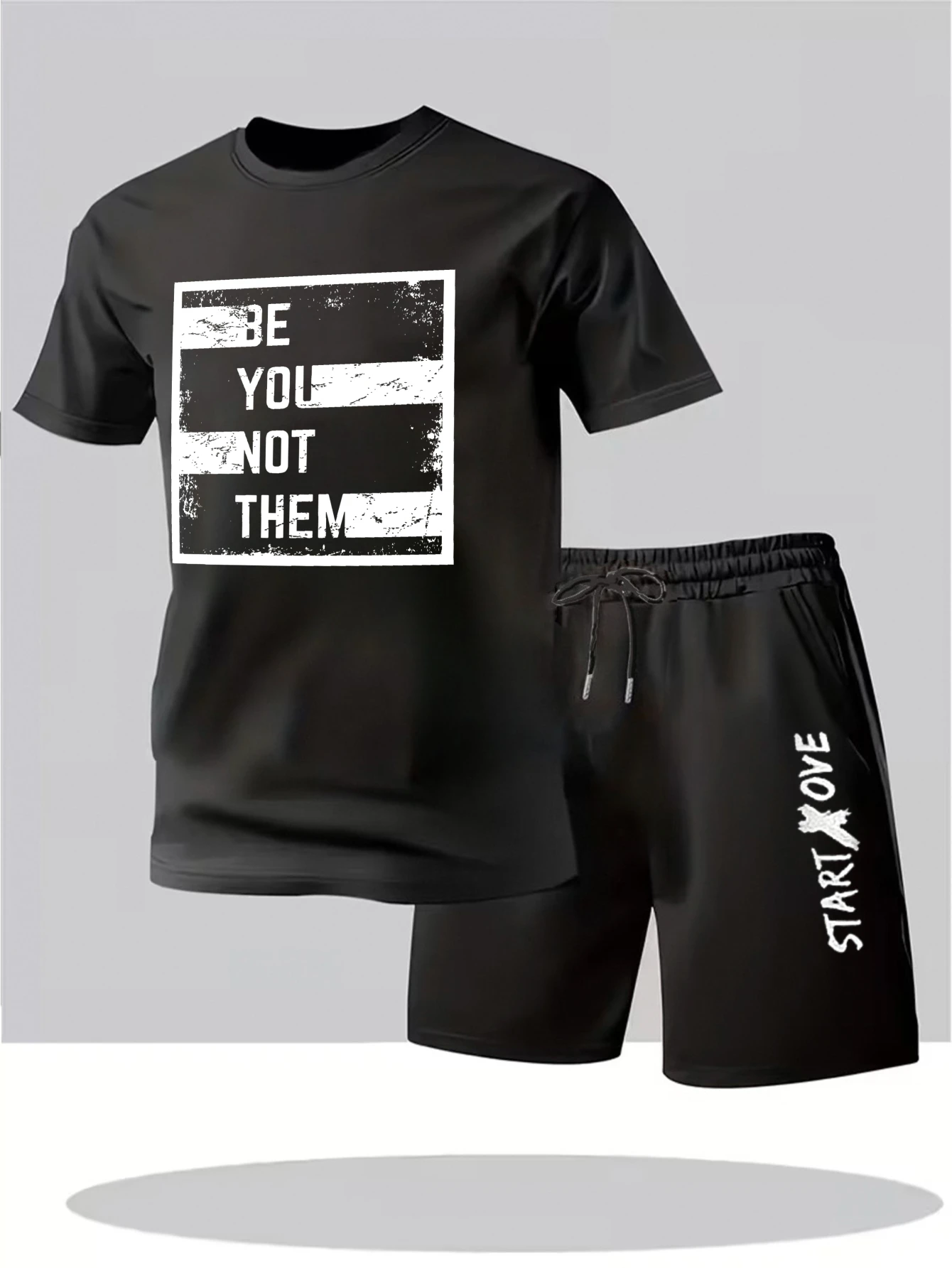 

Men's set 2025 summer outfits two piece Tracksuit men Graphic men's suits sweat suit clothing set Printed Polyester thin