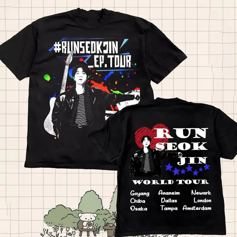 تي شيرت Run Seokjin Ep Tour Jin 2025 Echo Kim Swea #1