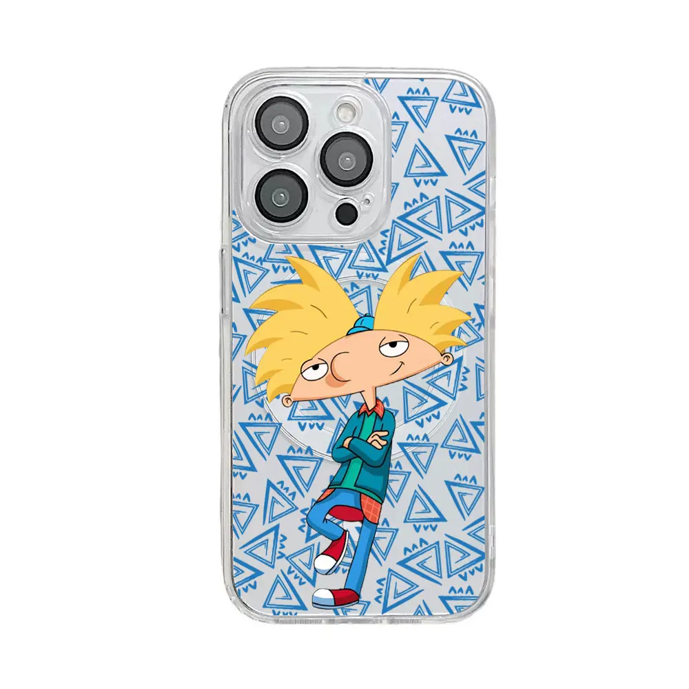 حافظة هاتف مغناطيسية رائعة مضحكة لهاتف آيفون 17 16 15 14 13 12 11 8 7 Air Plus Pro Max X XR XSMax غطاء من البولي يوريثان الحراري الناعم الشفاف