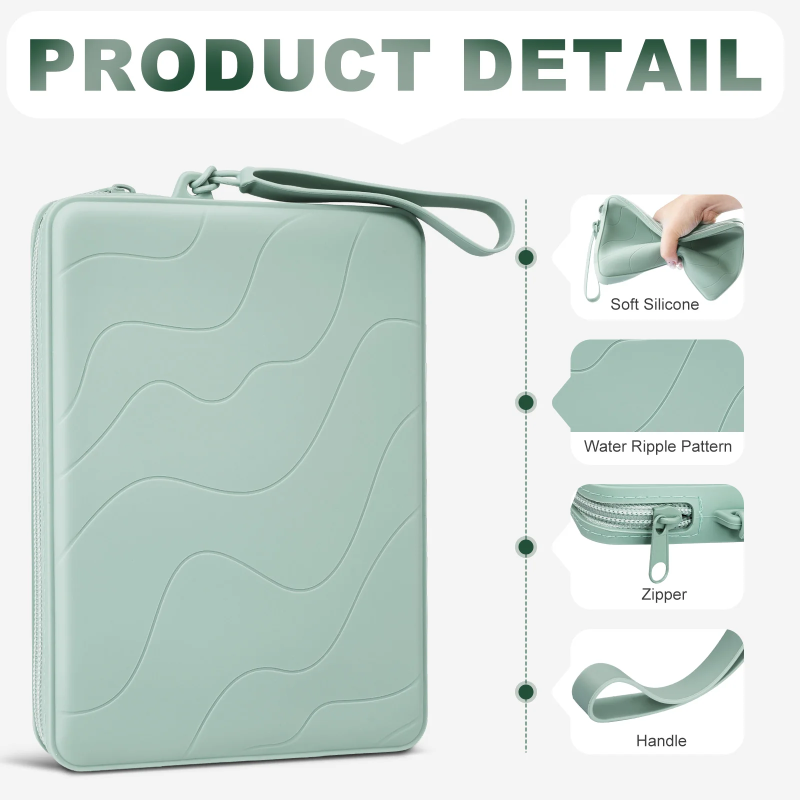 

6-7 Inch Silicone Clutch for All-New 7" Kindle Paperwhite and 6" Kindle 11th Gen 2024/2022,Anti-Dust Coating Multi-Purpose Bag