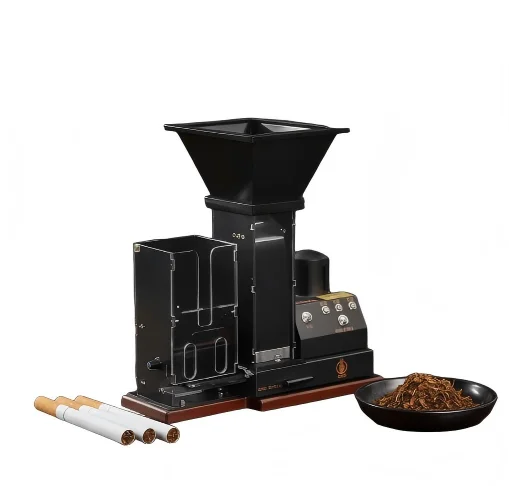 Fully Automatic Tobacco Cigarette Machine High Configuration 1500/h Production Capacity for Home Use Capable Rolling 65,80 Types