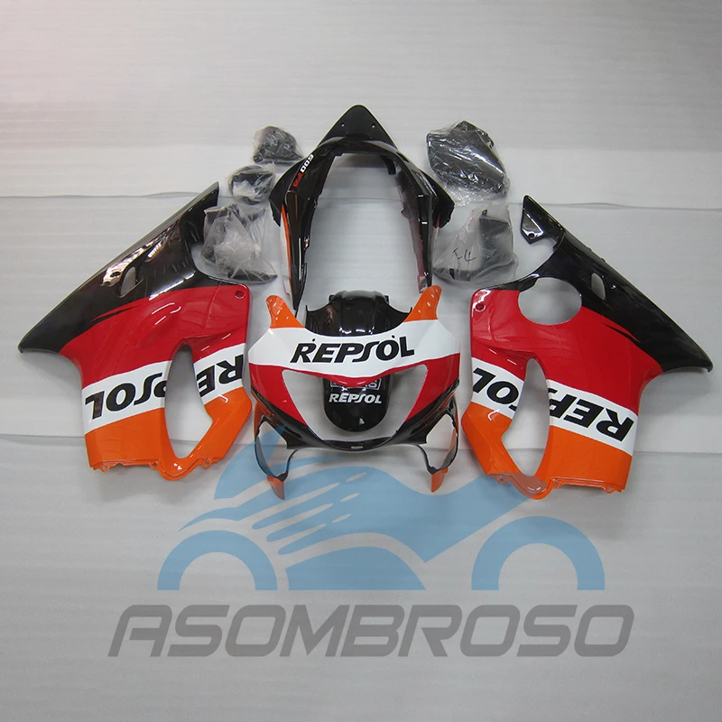 For HONDA CBR 600F4 99 00 Motorcycle Body Parts Full Set Fairing Kit CBR600F4 1999 2000 ABS Injection Bodywork Fairings Fit