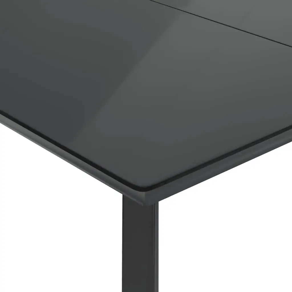 Set da pranzo da patio in polyrattan marrone da 5 pezzi con cuscini - Mobili da esterno eleganti