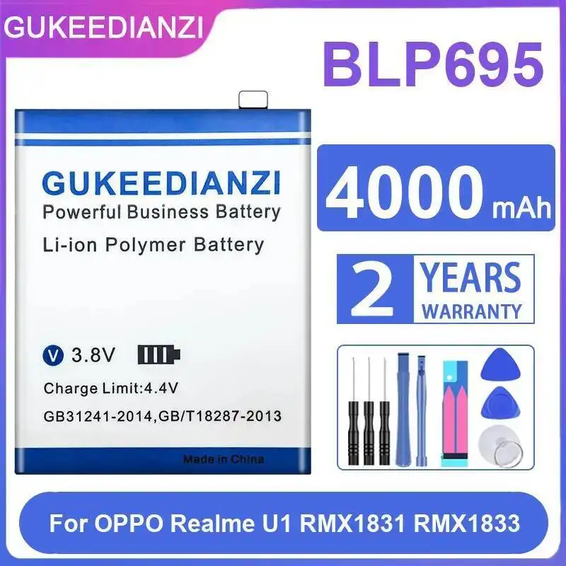 

Аккумулятор большой емкости для мобильного телефона Oppo Realme U1 RMX1831 RMX1833 4000 мАч BLP695
