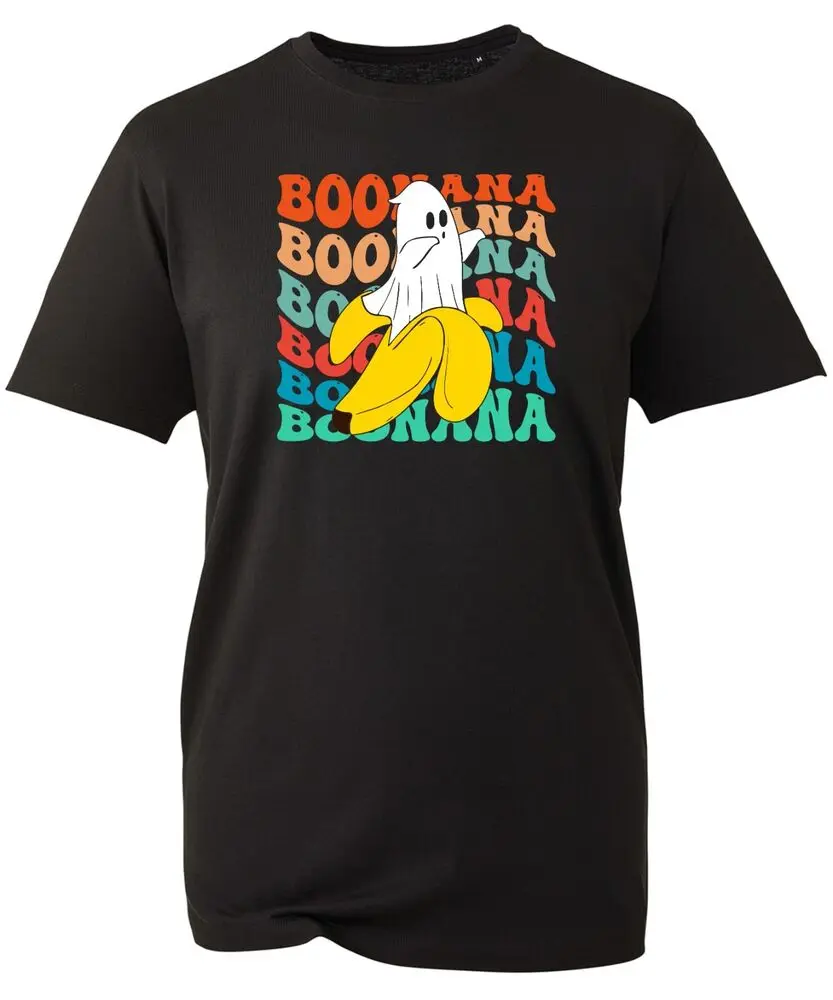 Boonana TShirt Funny Ghost Boo Cute Banana Spoof Halloween Joke Meme Scary Night  High Quality 100%Cotton Short Sleeve