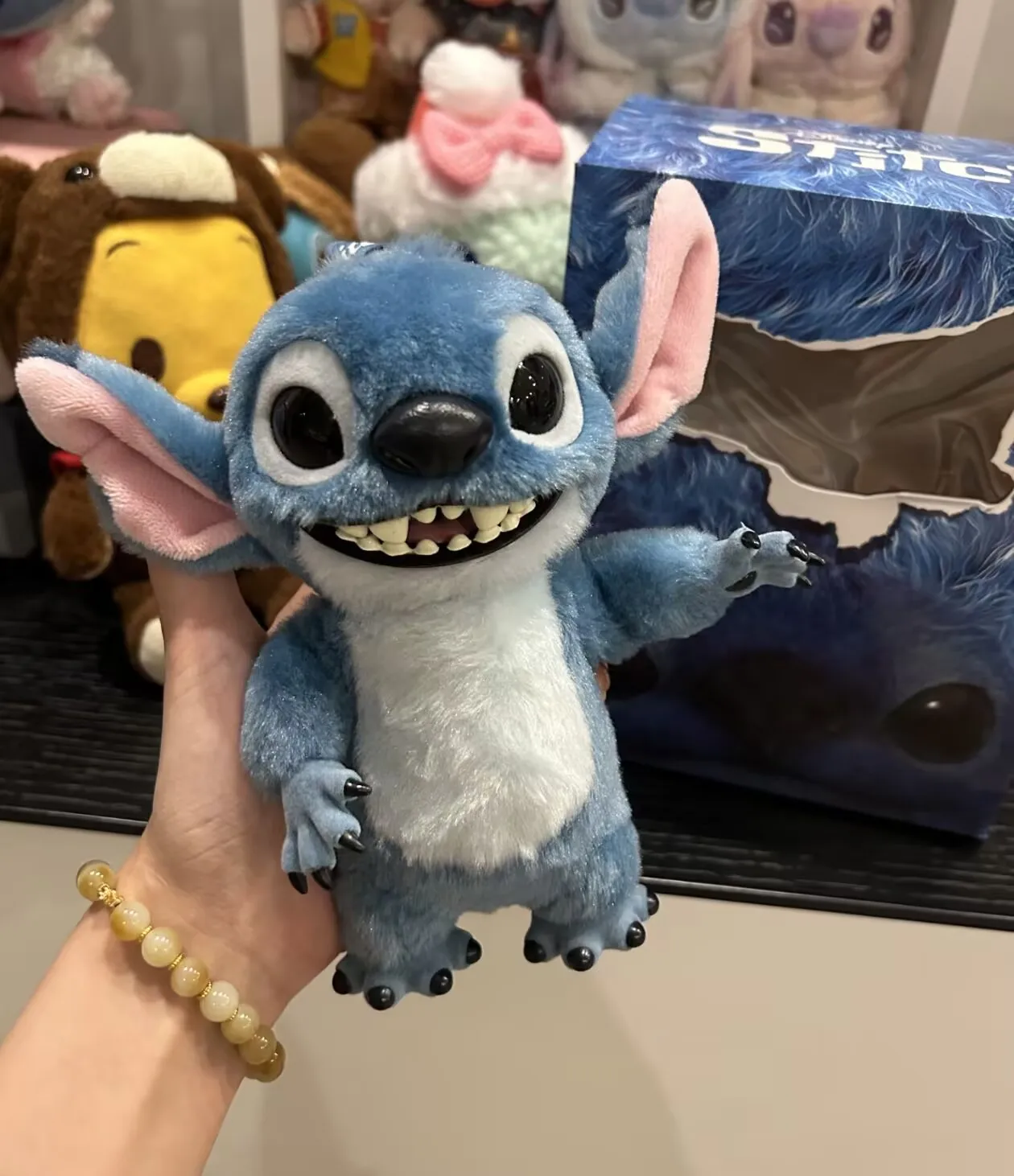 جديد حقيقي ديزني غرزة أفخم الشكل دمية 16 سنتيمتر Kawaii أنيمي غرزة ظهره قلادة دمية محشوة بلوشين المفاتيح هدية احتفالية #2