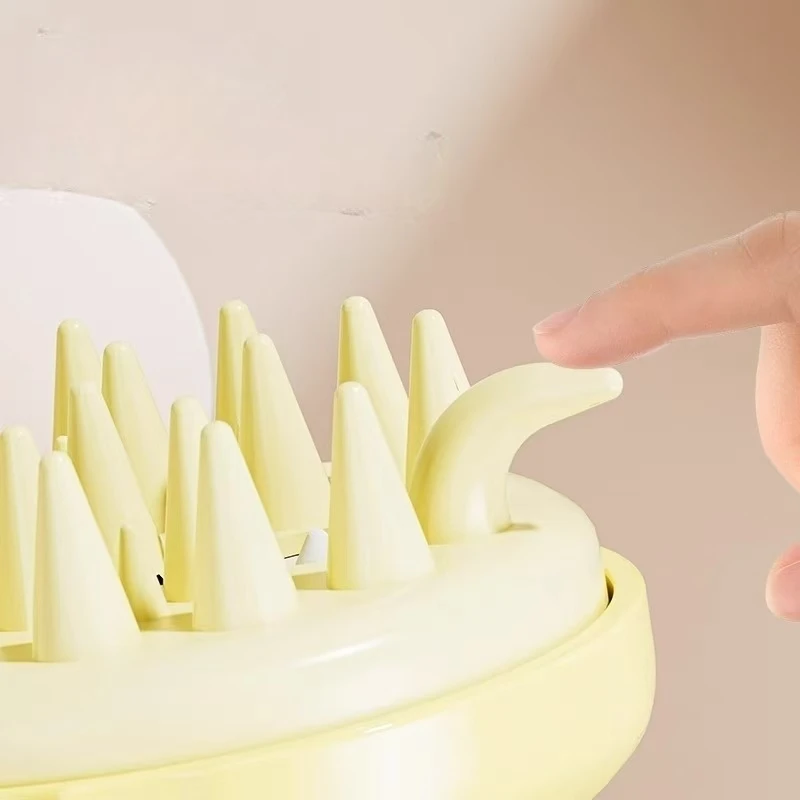 

Multi functional liquid massage hair brush, household silicone hair brush, scalp cleaning massage hair brush