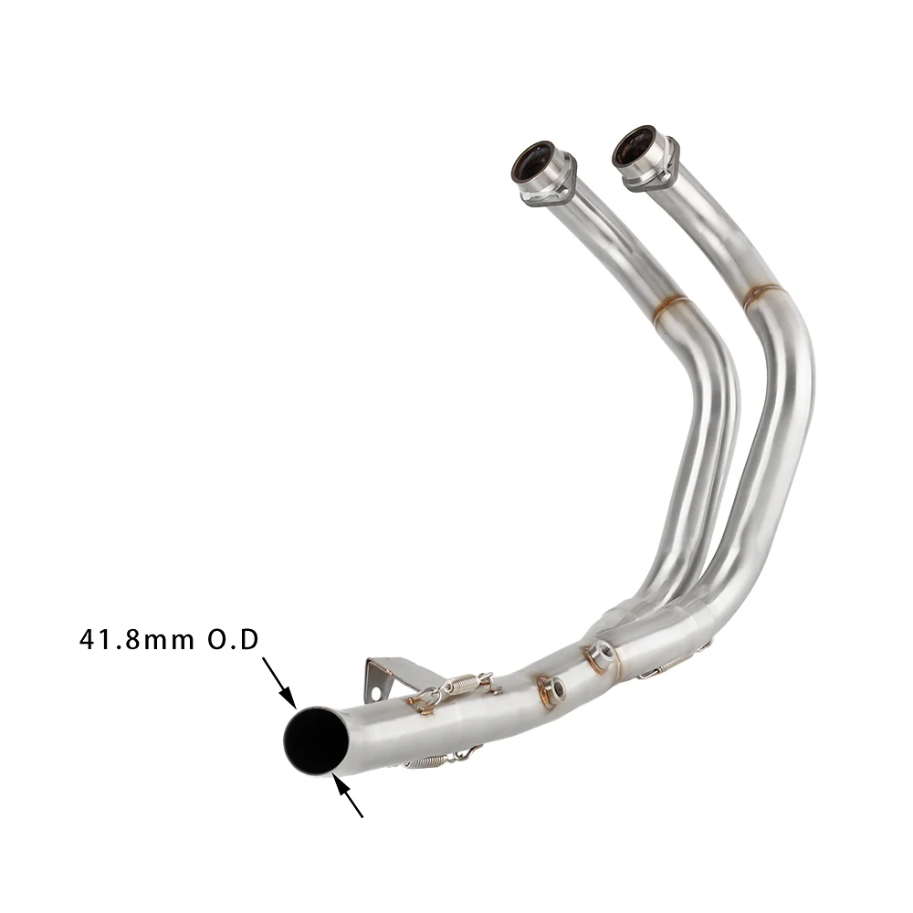 Für Yamaha Tenere 700 2021 bis 24 2025 XTZ 690 T7 Euro 5 + Für Original Schalldämpfer Escape Motorrad Auspuff Header Link Rohr Slip-on