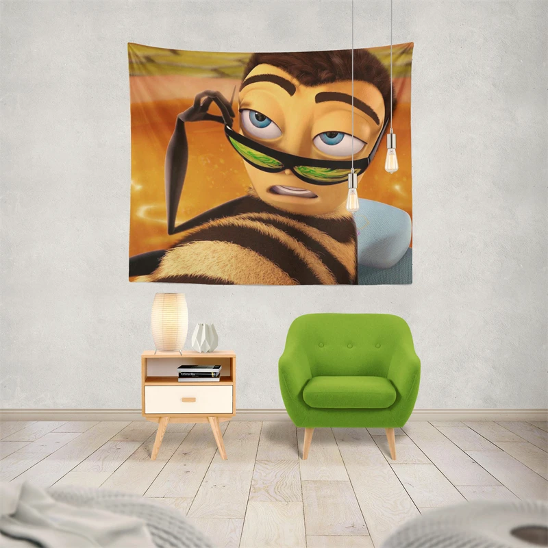 Gaslight Gatekeep Girlboss Barry Benson Bee Movie Meme Tapestry Wall Hanging Art for Bedroom Living Room Decor Home Decoration