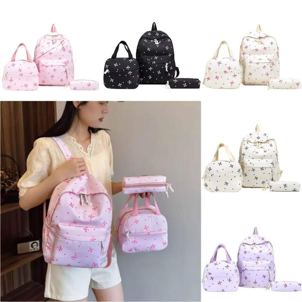 1set Portable 3 in 1 Student Backpack with Pencil Bag handle bag School Backpack Large Capacity Laptop Bag Adults