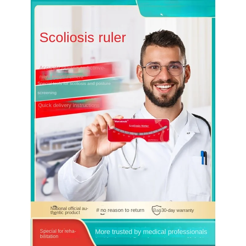 Measuring ruler screening for scoliosis measuring instrument for convex bending and trunk rotation detection instrument