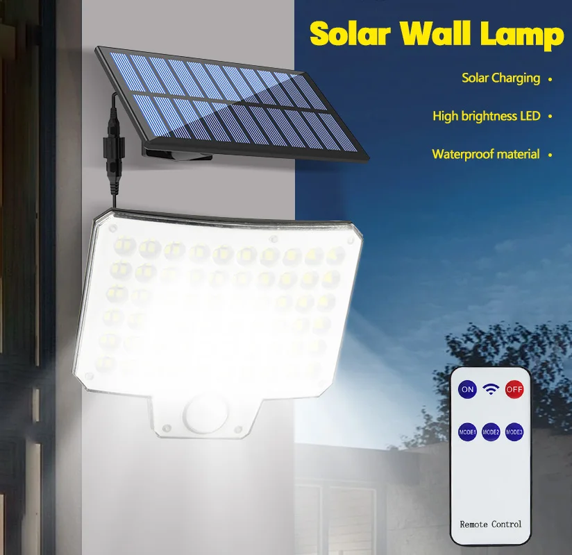 

Solar Light 240 LED Outdoor Solar Motion Sensor Lights 3 Mode Waterproof Split Solar Light IP65 Waterproof Street Light Garden