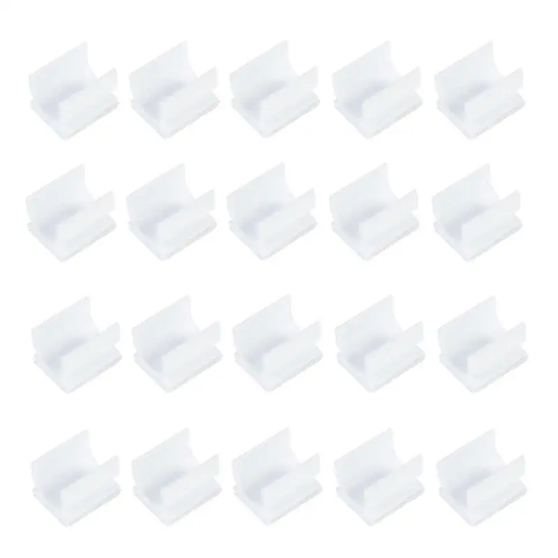 

100Pcs High Performance Whiteboard Pen Clips Plastic Adhesive Pen Holders Pen Clamps (White) Lightweight And Flexible