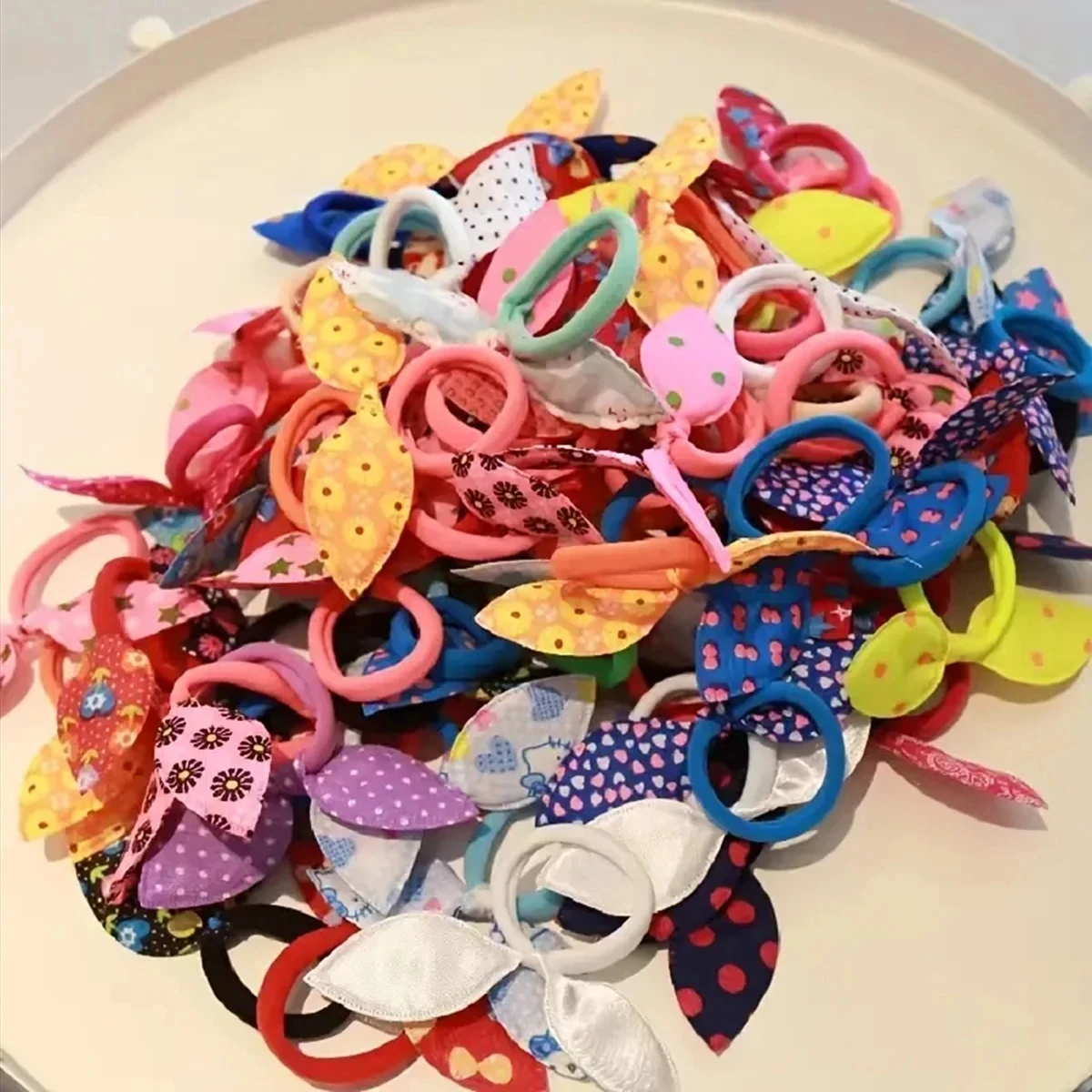 20/30/50Pcs Girls Elastic Hair Bands Colorful Nylon Rubber Band Children Hair Ties Ponytail Holder Kids Hair Accessories