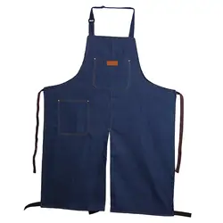 Pottery Denim Split Leg Apron Washable for Modeling Ceramic Clay Yard