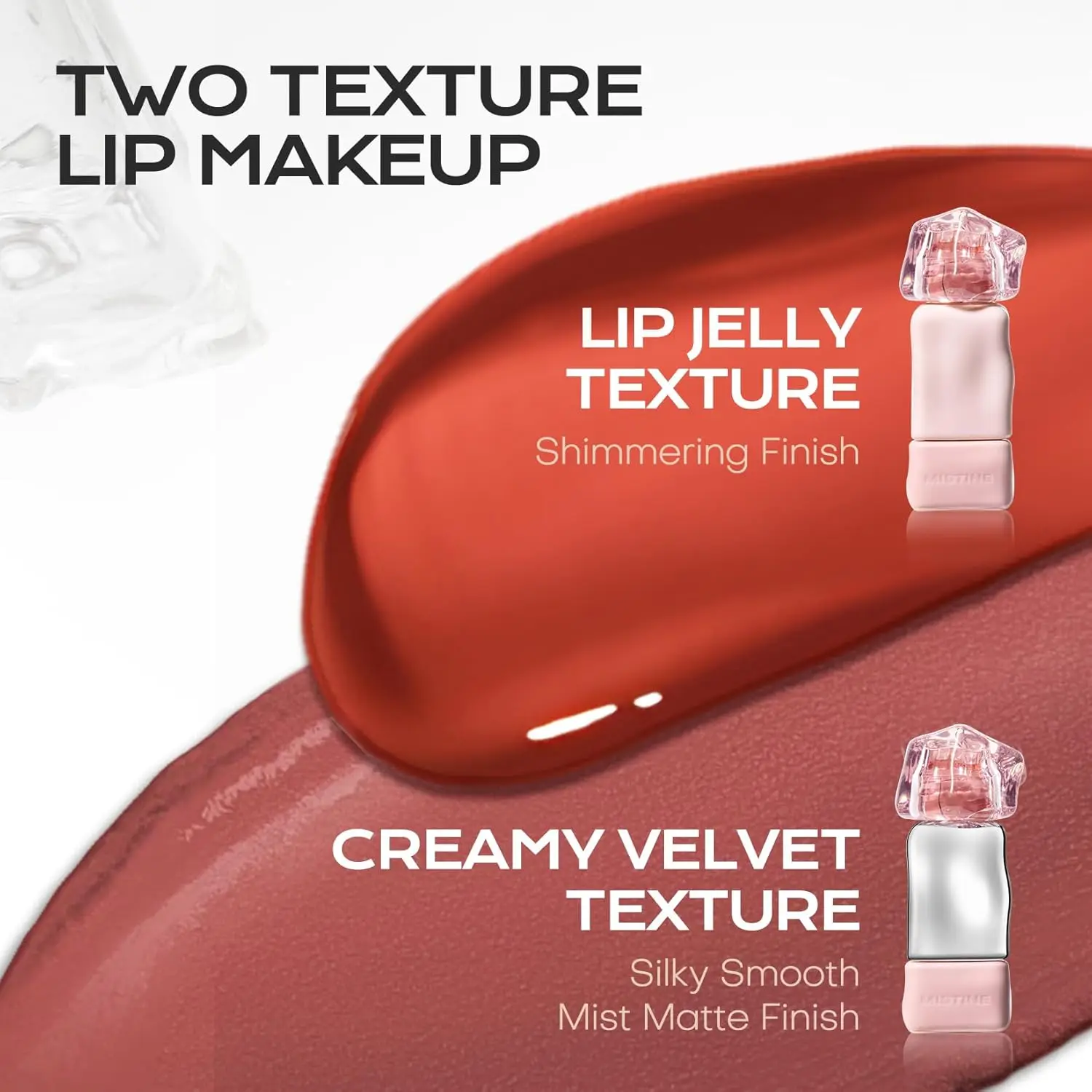 Mistine Thai Latte Juicy Lip Gloss, Hydrating Lip Jelly Infused with Hyaluronic acid Non-Sticky  1Pack
