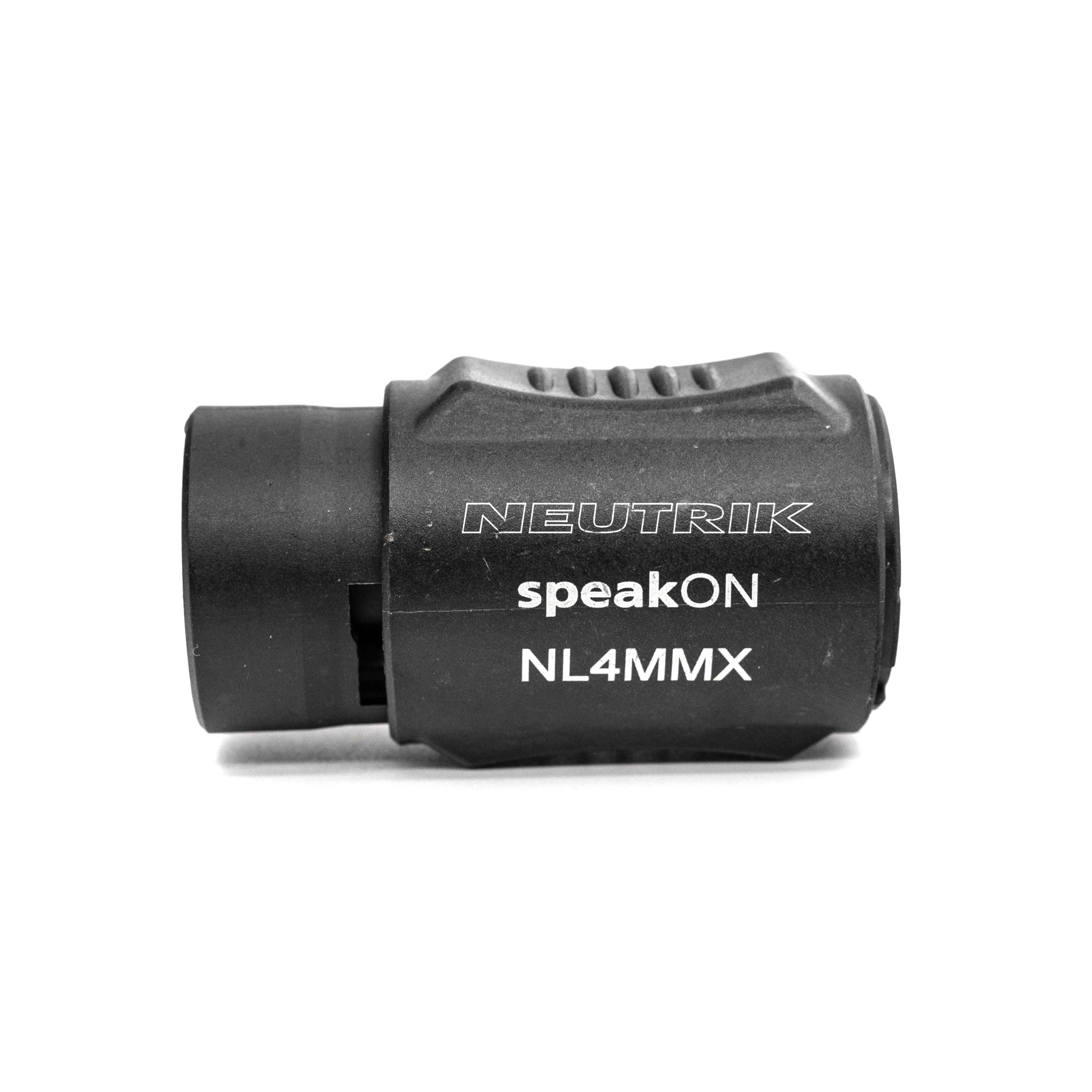 Neutrik NL4MMX 4-Pin Speaker Connector, Locking SpeakON Connector with Anti-Pull-Out Feature