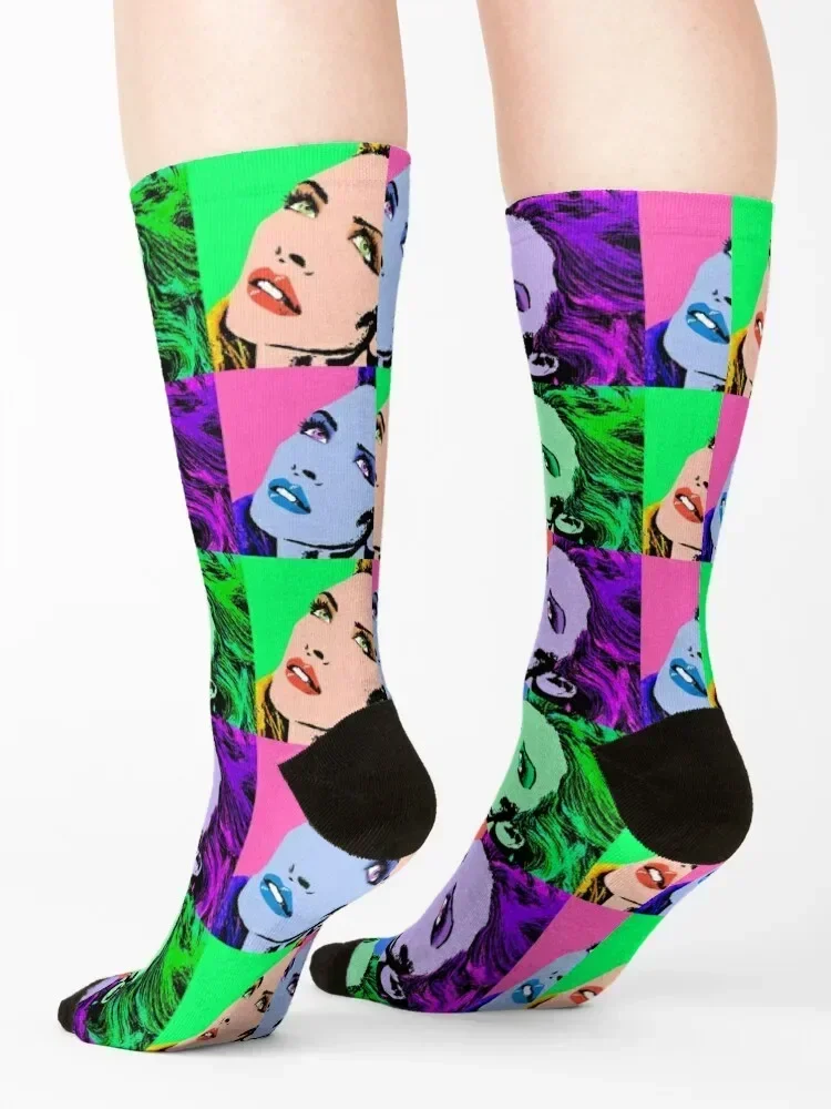 Kylie Minogue POP Collage Socks Hiking boots Antiskid soccer New year's cotton Men Socks Luxury Brand Women's