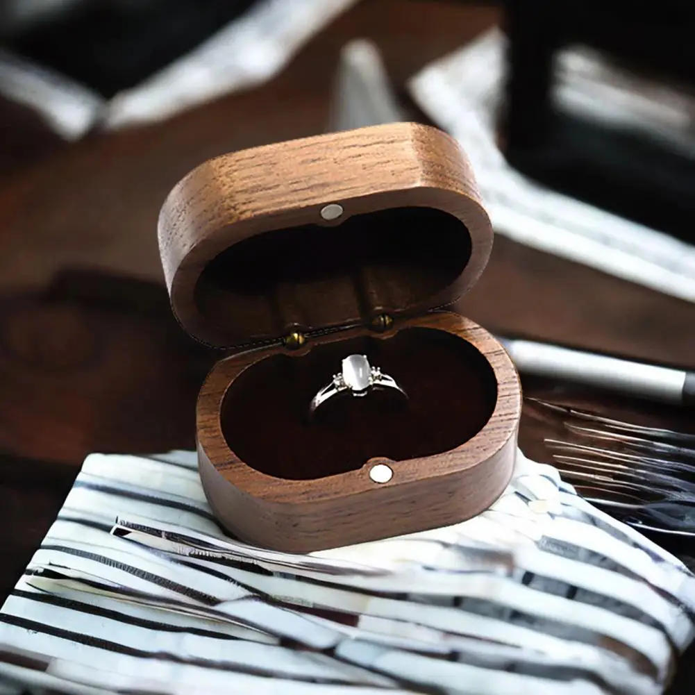Jewelry Case Practical Earring Ring Gift Box Compact Ring Case  Earring Ring Organizer Box Home Supply