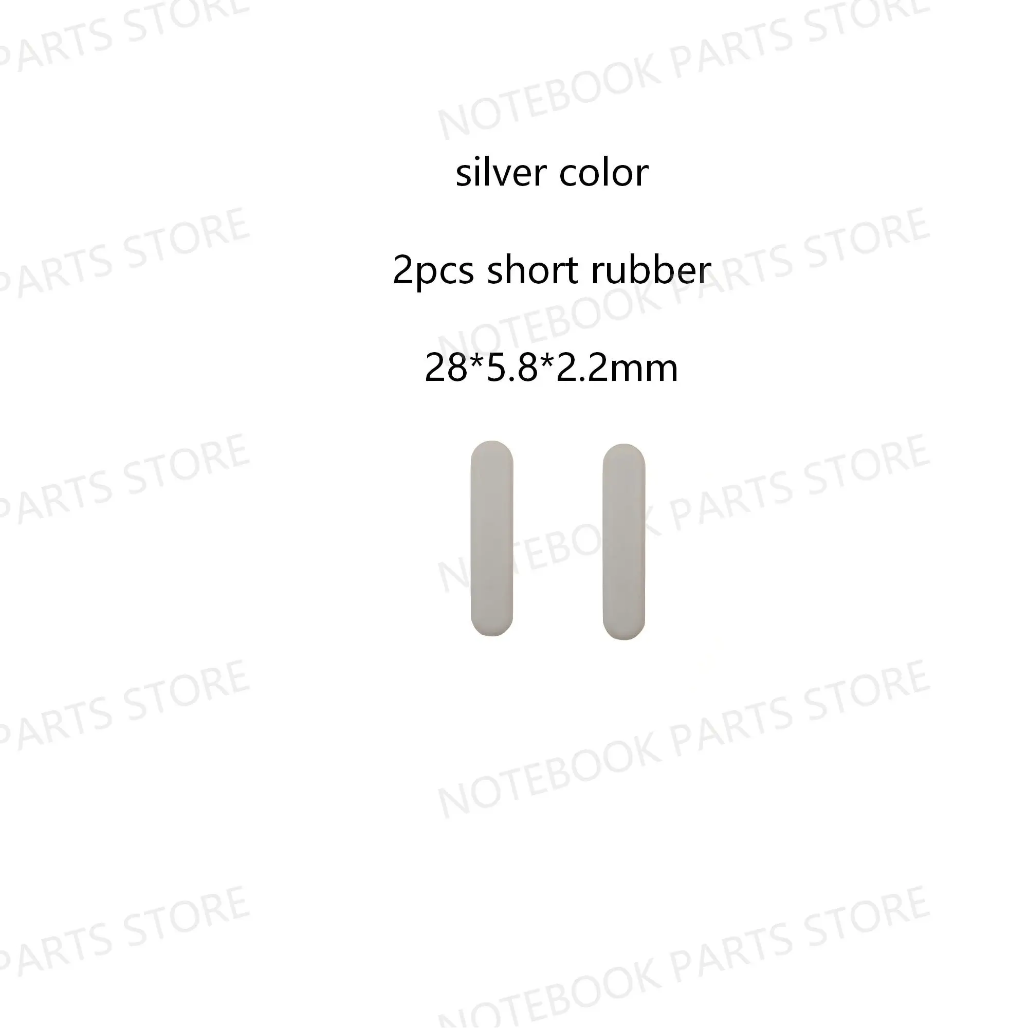 RUBBER FEET For Lenovo IdeaPad Flex-14IWL C340-14 C340-14IWL C340-14API C340-14IML Silver/Gray/Blue 285*6.3*2.8mm Plastic Pad image 5